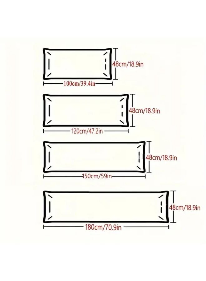 Lake Blue Extra Long Body Pillow 18 9x70 87 Inches Fluffy Support for Neck and Side Sleepers - Image 3